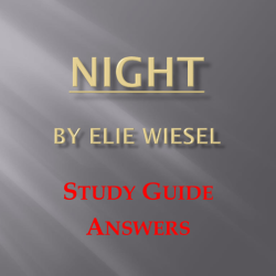 Questions to ask about night by elie wiesel