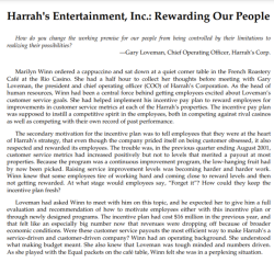 Harrah's entertainment inc rewarding our people