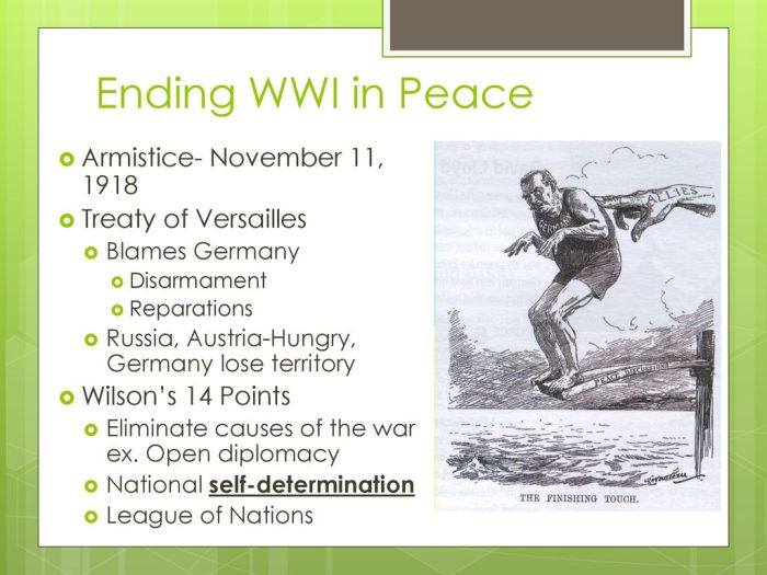 Differences between 14 points and treaty of versailles