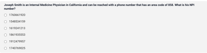 Joseph smith physician california npi number