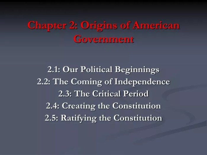 Chapter 2 origins of american government worksheet answers