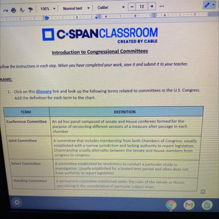 C-span classroom the powers of congress handout answers